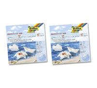 Folia Folia-43200 Feuilles Pliantes en Papier de Bain Blanc 200 x 200 mm, 610560, 20 Blatt (Lot de 2)