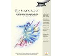 Folia Folia Bloc Huile Et Acrylique, A4, 290 G/M2, 10 Feuilles