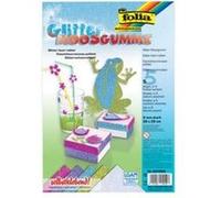 Mousse pailletée autocollante BASIC folia, 5 feuilles multicolore TU
