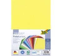 folia 614/250 09 - Lot de 250 Feuilles cartonnées Assorties DIN A4, 300 g/m², 250 Feuilles, Assorties en 25 Couleurs, pour bricoler et créer des Cartes, des Photos et pour Le Scrapbooking