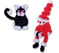 Folia folia fil métallique chenille (cure-pipe), bleu moyen noir G