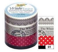 Folia folia rubans autocollants déco washi-tape tropical noir G