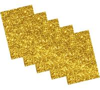 folia Glitter caoutchouc mousse 200 x 290 mm 5 feuilles or 5 feuilles