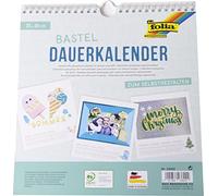 Folia Handicraft 23600 Calendrier permanent Blanc/noir 23 x 24 cm