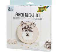 FOLIA Kit de Punch Needle en alpaga, 8 pièces