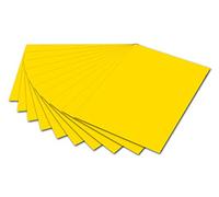 folia Lot de 10 feuilles de papier photo jaune banane 50 x 70 cm 300 g/m² pour loisirs créatifs et création de cartes, photos de fenêtre et scrapbooking 6114