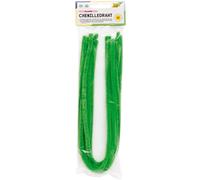 Folia - Fil chenille 77851 - 10 pièces Vert clair Ø8 mm 50 cm - Idéal pour les enfants