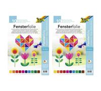 Folia Lot De 2 Lots De 10 Film Transparent Pour Vitrail 230 X 330 Mm Assorti