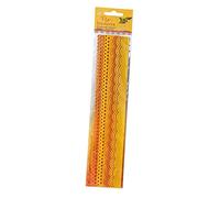 folia Lot de 4 bordures en feutre - Jaune et orange - 30 cm