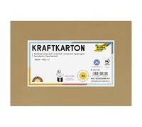folia Lot de 50 feuilles de papier kraft naturel 230 g/m² DIN A5 pour loisirs créatifs et création de vœux, invitations, marque-places, etc