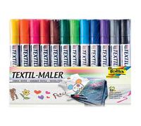 Folia Marqueur Pour Textiles, Set De 12, Assorti