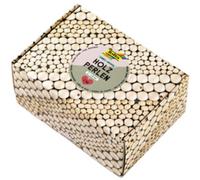 FOLIA Mélange de perles en bois PASTEL Jumbobox, 1 kg