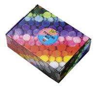 folia Mélange de pompons multicolores Jumbobox 200 g assortis