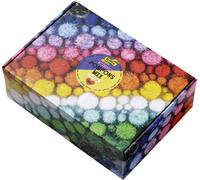 folia Mélange de pompons paillettes Jumbobox 300 g assortis