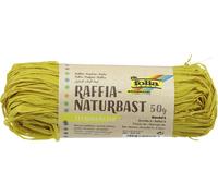 Folia Naturbast Raffia - mat, zitronengelb, 50 g