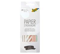 Folia Paille en Papier Sweet Blossom, Longueur : 200 mm Noir