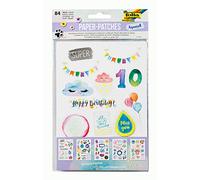 folia Paper Patches Aquarelle Format A5 5 Feuilles avec 300 pastilles adhésives 3D pour décoration, Papier, Multicolore, Taille unique