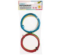 folia Papier 79809 Fil 1,5 mm x 3 m, en 6 Couleurs Assorties