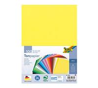 Folia Papier de Couleur, A4, 130 g/m2, 25 Couleurs Assorties, coloré
