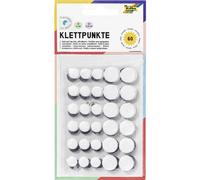 Folia Paquet De 60 Pastilles Auto-Agrippantes 10mm Et 15mm Noir & Blanc