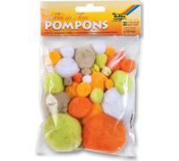 folia Pompons 30 pièces TON SUR TON MIX jaune 30 pièces