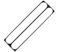 Folia Protection kettenstreben Autocollants Film Protection de Vernis de Finest pour vélo, Blanc/Effet Fibres de Carbone
