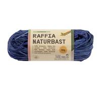 folia Raffia Raphia Naturel Outremer, 1 pelote de 50 g de Ficelle en mélange de Paille Naturelle, idéal pour Les travaux manuels, la décoration ou pour Les compositions Florales, Bouquets et Autres