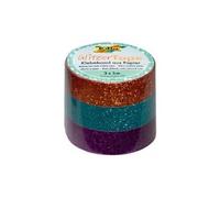 Folia folia ruban adhésif "glitter-tape" , cuivre/turquoise/violet noir