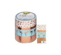 Folia folia rubans autocollants déco washi-tape hotfoil or noir G
