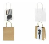folia Sac en papier kraft, 125 x 50 x 150mm, naturel G