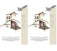 folia Schul 8354 Bloc de 10 feuilles de papier aquarelle 150 g/m² Format A4 3 collés Sans chlore (Lot de 2)