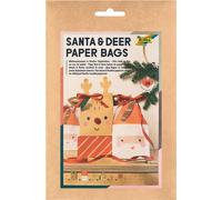 folia Set de bricolage de sacs-cadeaux de Noël "Santa & Deer