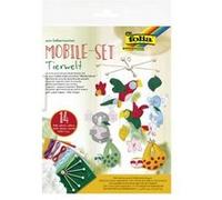 folia 22869 - Kit Mobile à Faire soi-même avec 14 pièces, Instructions (français Non Garanti) et Planche de patrons - Kit Complet pour créer Un Mobile - Moyen, Monde Animal.