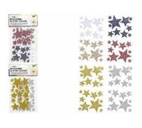 folia Sticker en mousse à paillettes Etoiles II, assorti G