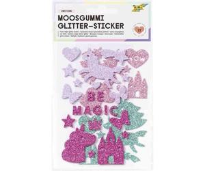 Folia Sticker Pailleté En Caoutchouc Mousse "Unicorn
