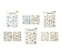 folia 18216 Lot de 61 autocollants Charming Christmas III dans différents motifs faciles à retirer du film