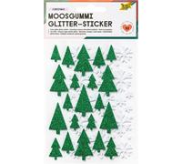folia Stickers pailletés en caoutchouc mousse CHRISTMAS 53 pièces sur 2 feuilles
