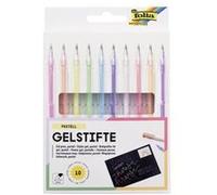 folia Stylo gel PASTELL, couleurs assorties, étui de 10 G