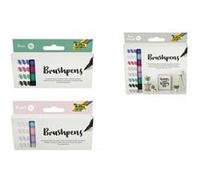 folia Stylo pinceau Brush Pens 'Basic & Pastell', kit de 8 G