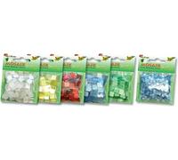 Folia Tuile de mosaïque, 5 x 5 mm, résine synthétique, mélange ton sur ton, blanc (700 pièces)