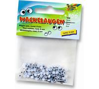 Folia Yeux vacillants avec pupille mobile, rond Ø 3mm, 100 pièces