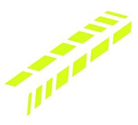 Foliatec Cardesign Autocollant - Shades - neon jaune - 77x9cm - 2 pièces