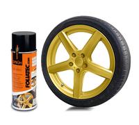 FOLIATEC Film pulvérisable pour jantes de voiture, peinture en aérosol, pelable, bonne couvrance, Gold Metallic Matt, 1 x 400 ml
