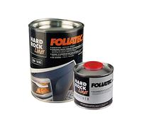 Foliatec Hard Rock Liner, 2K Peinture structurée - Kit Amovible, revêtement en Spray Amovible Bedliner : suffisant pour Une Petite Voiture, Noir Ultra Mat