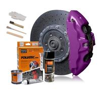 FOLIATEC Kit de peinture pour étriers de frein, résistant à la chaleur, kit complet pour 4 étriers de frein, Deep Violet, jeu de 7 pièces