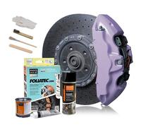 FOLIATEC Kit de peinture pour étriers de frein, résistant à la chaleur, kit complet pour 4 étriers de frein, Soft Violet, jeu de 7 pièces