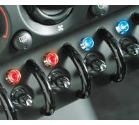 Foliatec LED Control Light chromé - rouge flammes Ø = 10mm - 1 pièce