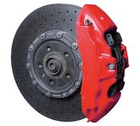 FOLIATEC Kit de peinture pour étriers de frein, résistant à la chaleur, kit complet pour 4 étriers de frein, Neon Red, jeu de 10 pièces