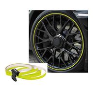 Foliatec PIN Striping pour Jantes INCL. pièce de Montage - Neon Jaune - 4 Bandes 6mmx2,15mètre & 1 Teste 6mmx40cm