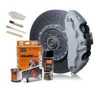 Foliatec Set peinture étriers de freins - circuit gris luisant - 3 Components